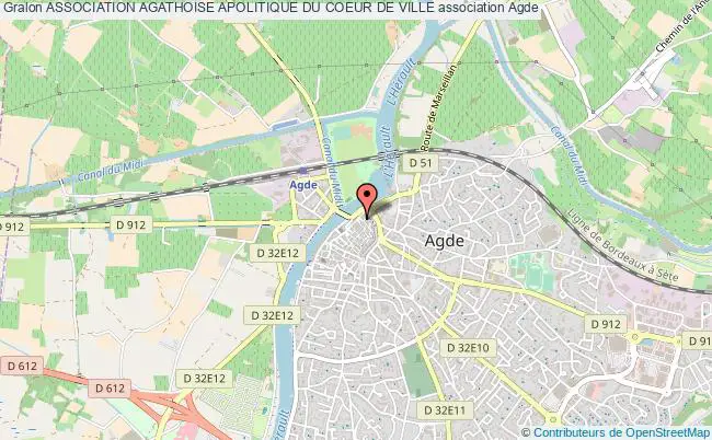 plan association Association Agathoise Apolitique Du Coeur De Ville Agde