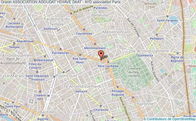 plan association Association Agoudat Yehave Daat - Ayd Paris
