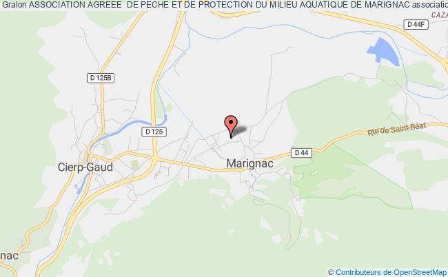 plan association Association Agreee  De Peche Et De Protection Du Milieu Aquatique De Marignac Marignac