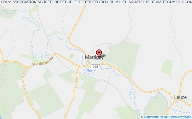 plan association Association AgrÉÉe  De PÊche Et De Protection Du Milieu Aquatique De Martigny : "la Concorde" Martigny
