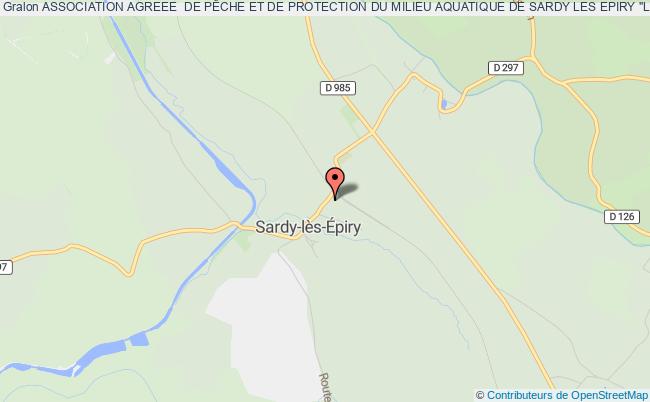 plan association Association Agreee  De PÊche Et De Protection Du Milieu Aquatique De Sardy Les Epiry "le Brocheton" Sardy-lès-Épiry
