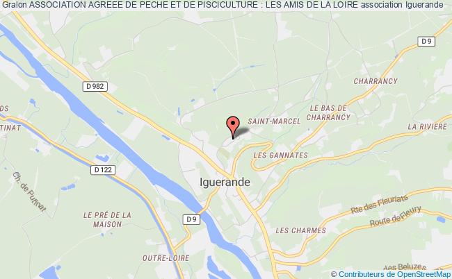 plan association Association Agreee De Peche Et De Pisciculture : Les Amis De La Loire Iguerande