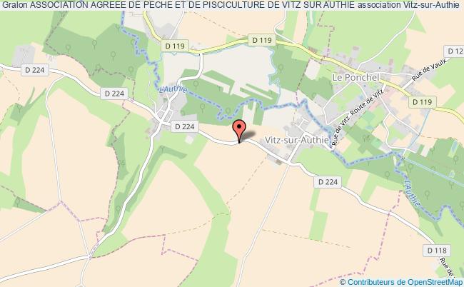 plan association Association Agreee De Peche Et De Pisciculture De Vitz Sur Authie Vitz-sur-Authie