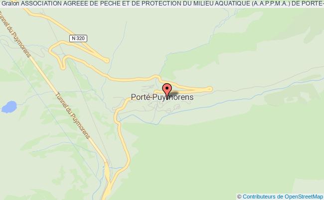 plan association Association Agreee De Peche Et De Protection Du Milieu Aquatique (a.a.p.p.m.a.) De Porte-puymorens Porté-Puymorens