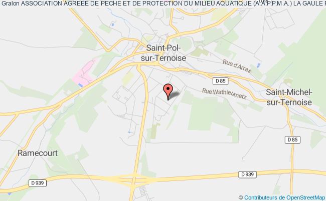 plan association Association Agreee De Peche Et De Protection Du Milieu Aquatique (a.a.p.p.m.a.) La Gaule Populaire De Saint-pol-sur-ternoise Saint-Pol-sur-Ternoise