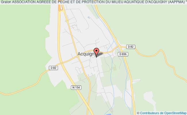 plan association Association Agreee De Peche Et De Protection Du Milieu Aquatique D'acquigny (aappma) "amicale Des Pecheurs Acquignyciens" Acquigny