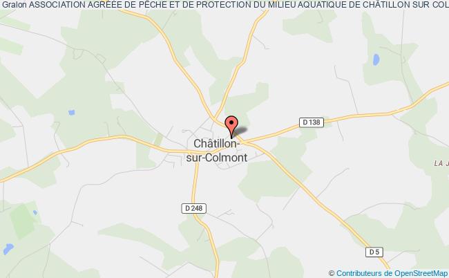plan association Association AgrÉÉe De PÊche Et De Protection Du Milieu Aquatique De ChÂtillon Sur Colmont - Saint Georges-buttavent Châtillon-sur-Colmont