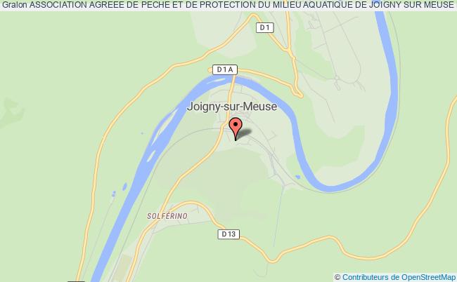 plan association Association Agreee De Peche Et De Protection Du Milieu Aquatique De Joigny Sur Meuse La Vigilante Joigny-sur-Meuse