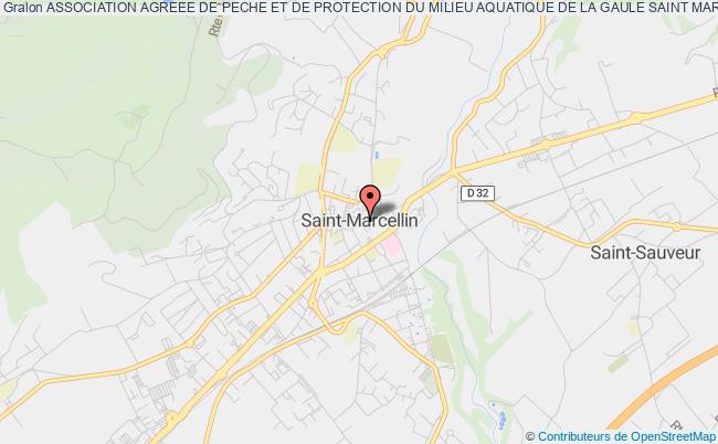 plan association Association Agreee De Peche Et De Protection Du Milieu Aquatique De La Gaule Saint Marcellinoise Saint-Marcellin