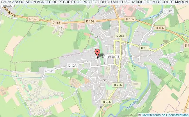 plan association Association AgrÉÉe De PÊche Et De Protection Du Milieu Aquatique De Mirecourt-madon-begnecourt-illon Mirecourt