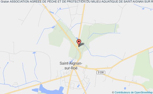 plan association Association AgrÉÉe De PÊche Et De Protection Du Milieu Aquatique De Saint Aignan Sur RoË Saint-Aignan-sur-Roë