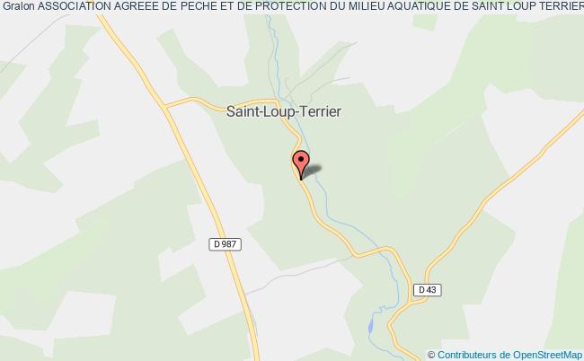 plan association Association Agreee De Peche Et De Protection Du Milieu Aquatique De Saint Loup Terrier La Sauterelle Saint-Loup-Terrier