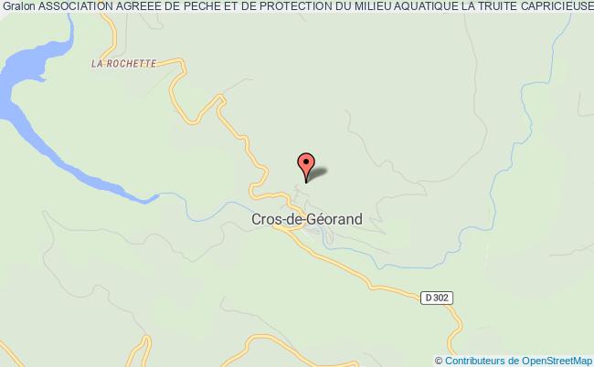 ASSOCIATION AGREEE DE PECHE ET DE PROTECTION DU MILIEU AQUATIQUE LA TRUITE CAPRICIEUSE - AAPPMA