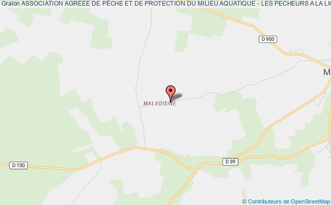 plan association Association AgrÉÉe De PÊche Et De Protection Du Milieu Aquatique - Les Pecheurs A La Ligne De Mailly-le-chateau Mailly-le-Château