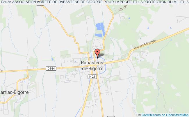 plan association Association Agreee De Rabastens De Bigorre Pour La Peche Et La Protection Du Milieu Aquatique Dite La Gaule Rabastenaise, Societe De Peche De Rabastens De Bigorre 