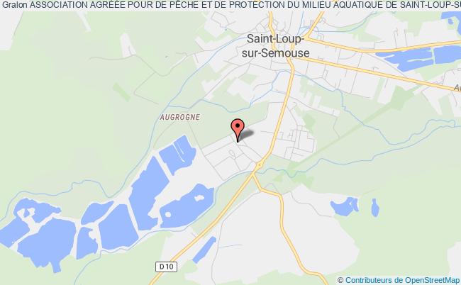 plan association Association AgrÉÉe Pour De PÊche Et De Protection Du Milieu Aquatique De Saint-loup-sur-semouse "la Gaule LupÉenne" Saint-Loup-sur-Semouse