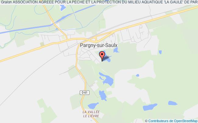 plan association Association Agreee Pour La Peche Et La Protection Du Milieu Aquatique 'la Gaule' De Pargny-sur-saulx Pargny-sur-Saulx