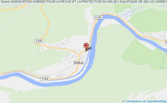 plan association Association Agreee Pour La Peche Et La Protection Du Milieu Aquatique De Deluz-laissey La Deluzienne Deluz