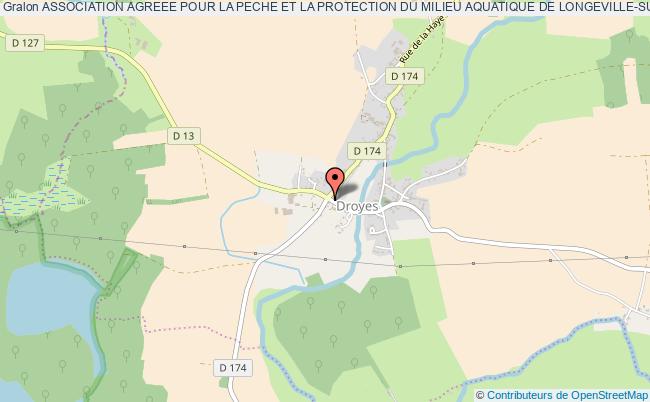 plan association Association Agreee Pour La Peche Et La Protection Du Milieu Aquatique De Longeville-sur-la-laines Longeville-sur-la-Laines