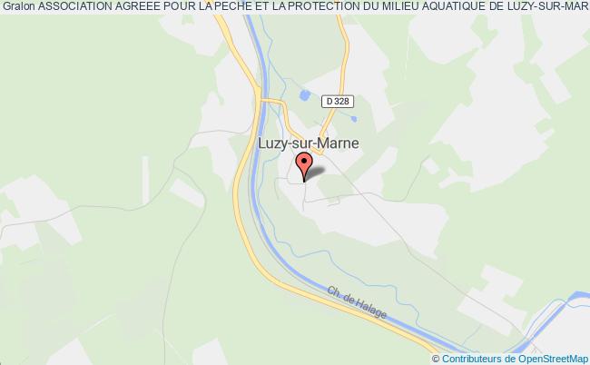 plan association Association Agreee Pour La Peche Et La Protection Du Milieu Aquatique De Luzy-sur-marne "la Moutelle" Luzy-sur-Marne