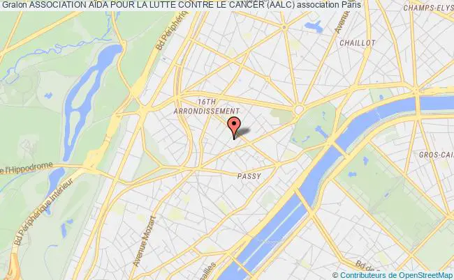 plan association Association AÏda Pour La Lutte Contre Le Cancer (aalc) Paris