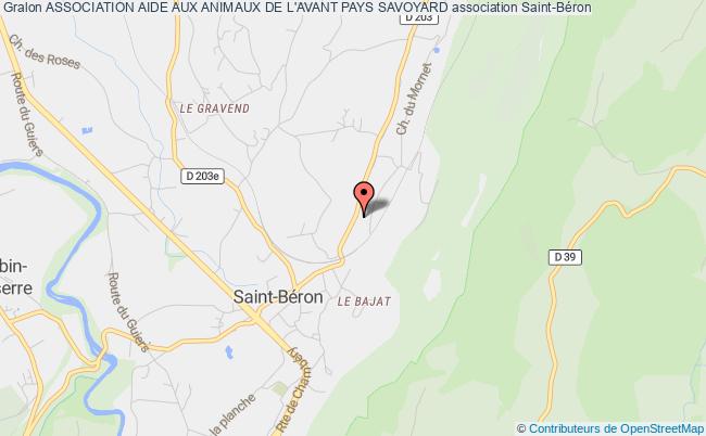 plan association Association Aide Aux Animaux De L'avant Pays Savoyard Saint-Béron