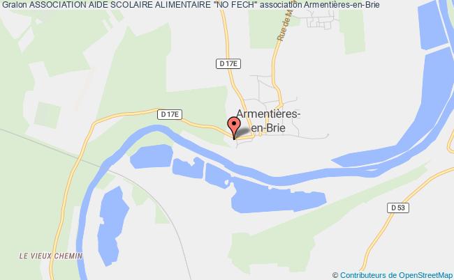 plan association Association Aide Scolaire Alimentaire "no Fech" Armentières-en-Brie