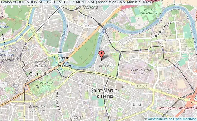 plan association Association Aides & Developpement (2ad) Saint-Martin-d'Hères