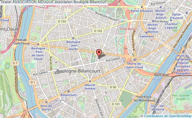 plan association Association Aiduque Boulogne-Billancourt