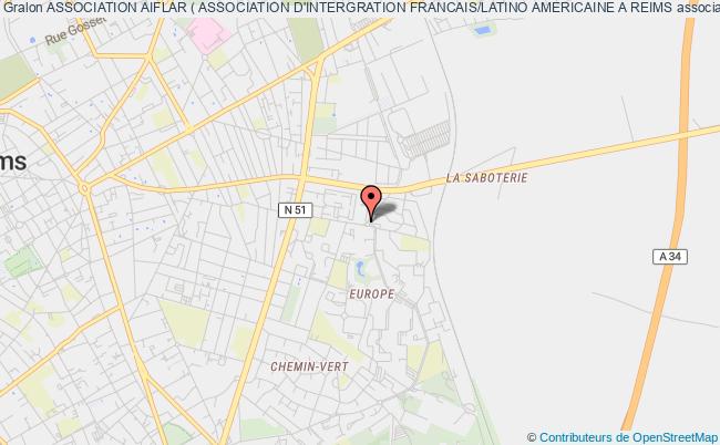 plan association Association Aiflar ( Association D'intergration Francais/latino Americaine A Reims Reims