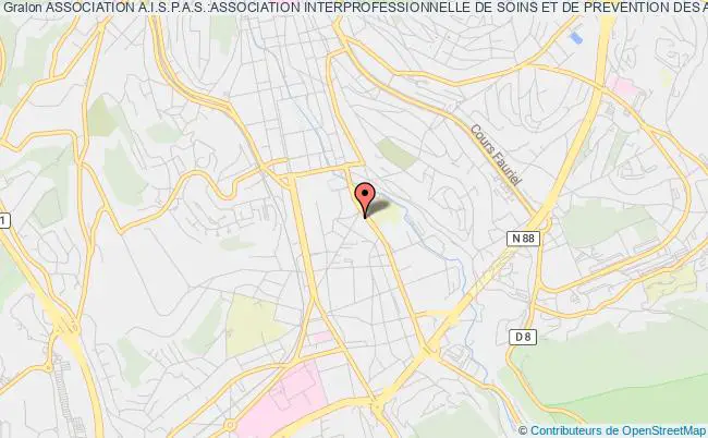 plan association Association A.i.s.p.a.s.:association Interprofessionnelle De Soins Et De Prevention Des Abus Sexuels Saint-Étienne