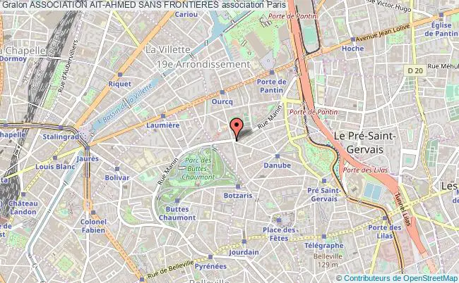 plan association Association Ait-ahmed Sans Frontieres Paris