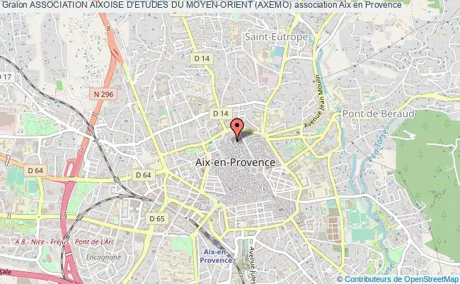 plan association Association Aixoise D'etudes Du Moyen-orient (axemo) Aix-en-Provence cedex 1