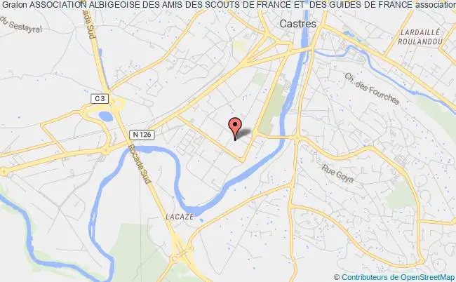 plan association Association Albigeoise Des Amis Des Scouts De France Et  Des Guides De France Castres