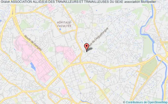 plan association Association AlliÉ(e)s Des Travailleurs Et Travailleuses Du Sexe Montpellier