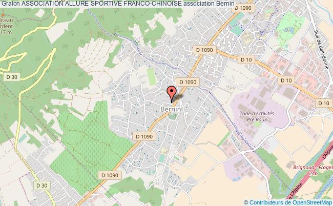 plan association Association Allure Sportive Franco-chinoise Bernin