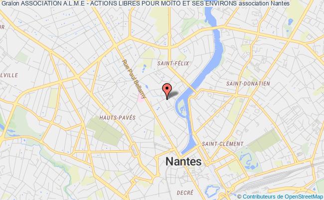 plan association Association A.l.m.e - Actions Libres Pour MoÏto Et Ses Environs Nantes