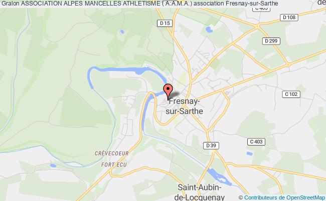 plan association Association Alpes Mancelles Athletisme ( A.a.m.a.) Fresnay-sur-Sarthe