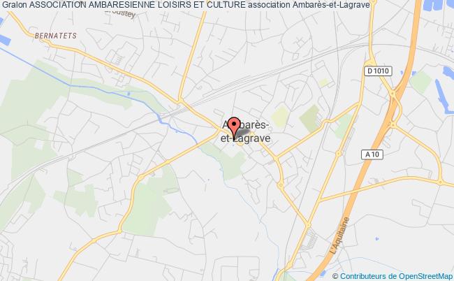 plan association Association Ambaresienne Loisirs Et Culture Ambarès-et-Lagrave