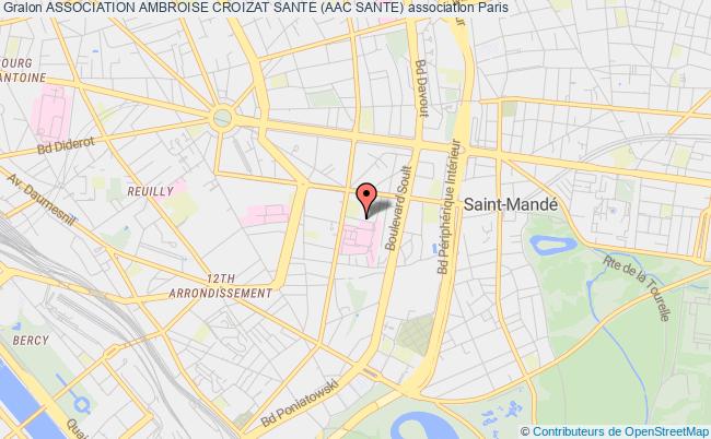 plan association Association Ambroise Croizat Sante (aac Sante) Paris