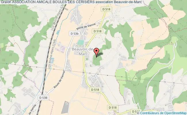 plan association Association Amicale Boules Des Cerisiers Beauvoir-de-Marc