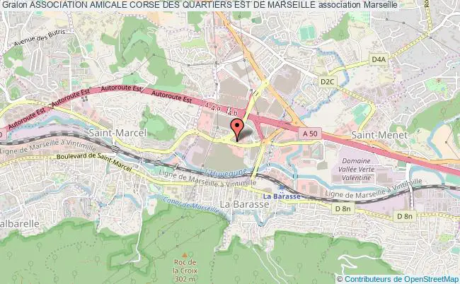 plan association Association Amicale Corse Des Quartiers Est De Marseille Marseille
