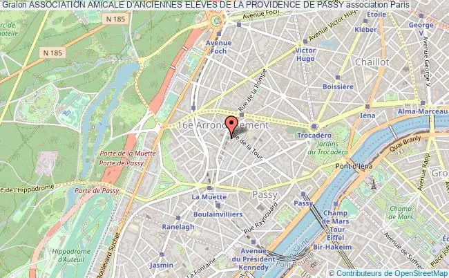 plan association Association Amicale D'anciennes Eleves De La Providence De Passy Paris 16e