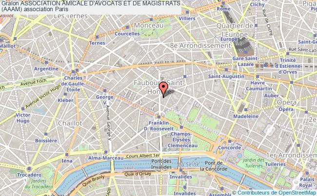 plan association Association Amicale D'avocats Et De Magistrats
(aaam) Paris