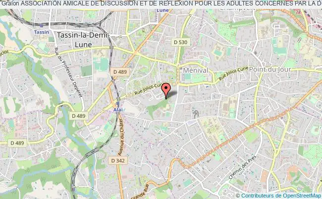 plan association Association Amicale De Discussion Et De Reflexion Pour Les Adultes Concernes Par La Douance (aadrad) Lyon 5e Arrondissement