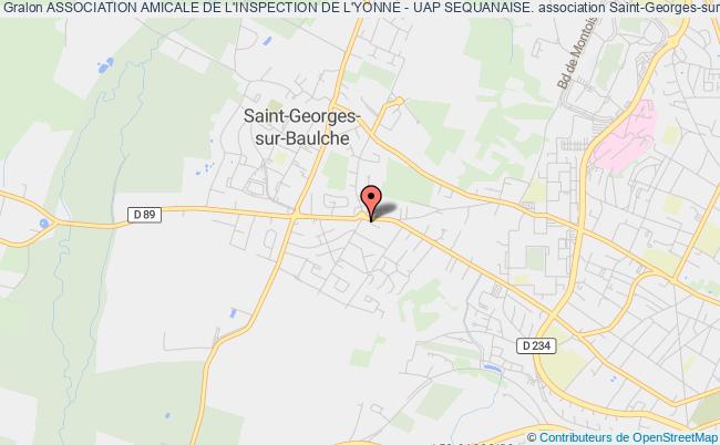 plan association Association Amicale De L'inspection De L'yonne - Uap Sequanaise. Saint-Georges-sur-Baulche
