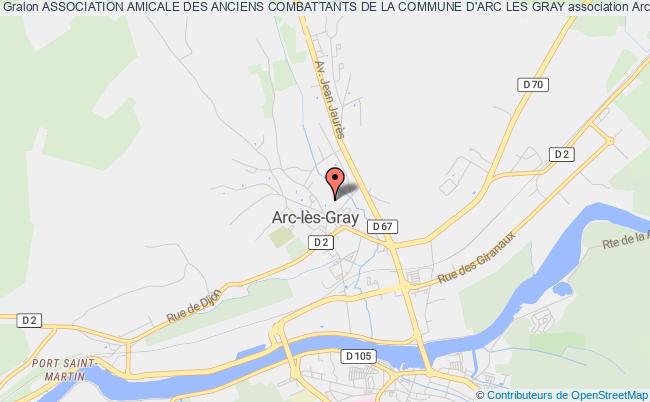ASSOCIATION AMICALE DES ANCIENS COMBATTANTS DE LA COMMUNE D'ARC LES GRAY