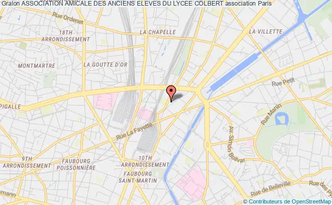 plan association Association Amicale Des Anciens Eleves Du Lycee Colbert Paris