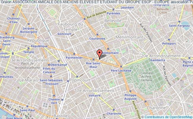 plan association Association Amicale Des Anciens Eleves Et Etudiant Du Groupe Escp - Europe Paris 11e