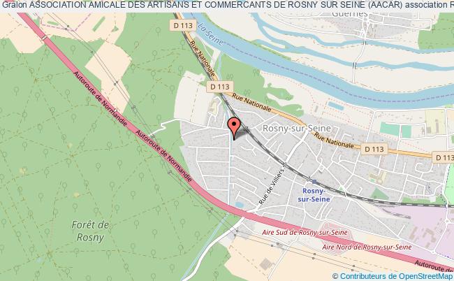 plan association Association Amicale Des Artisans Et Commercants De Rosny Sur Seine (aacar) Rosny-sur-Seine